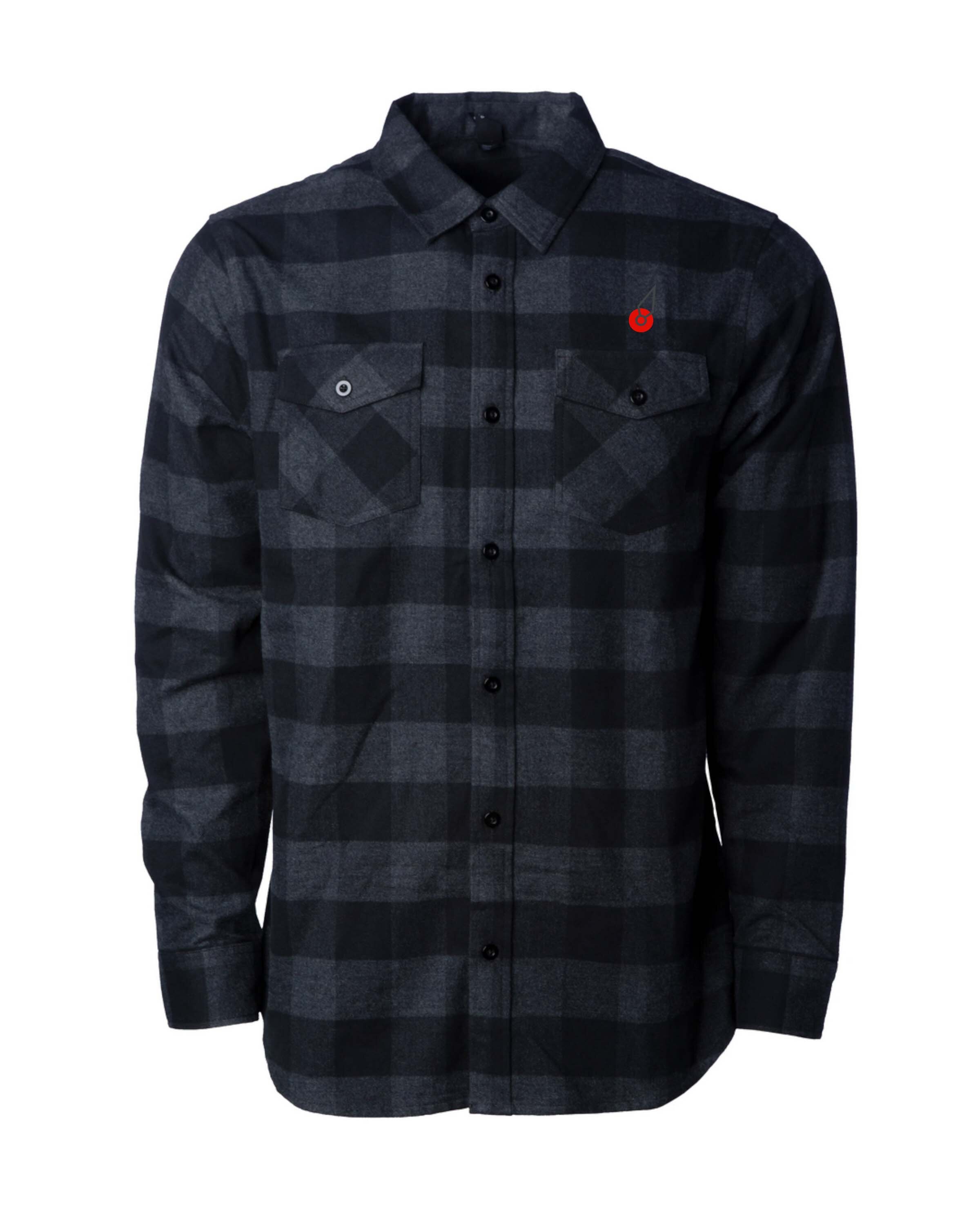 Haul Back Flannel: Charcoal/ Black — RUGGED SEAS